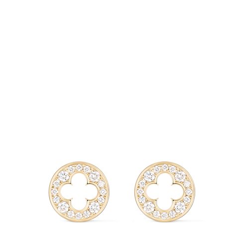 Louis Vuitton Empreinte Stud Earrings, yellow gold and diamonds image 4