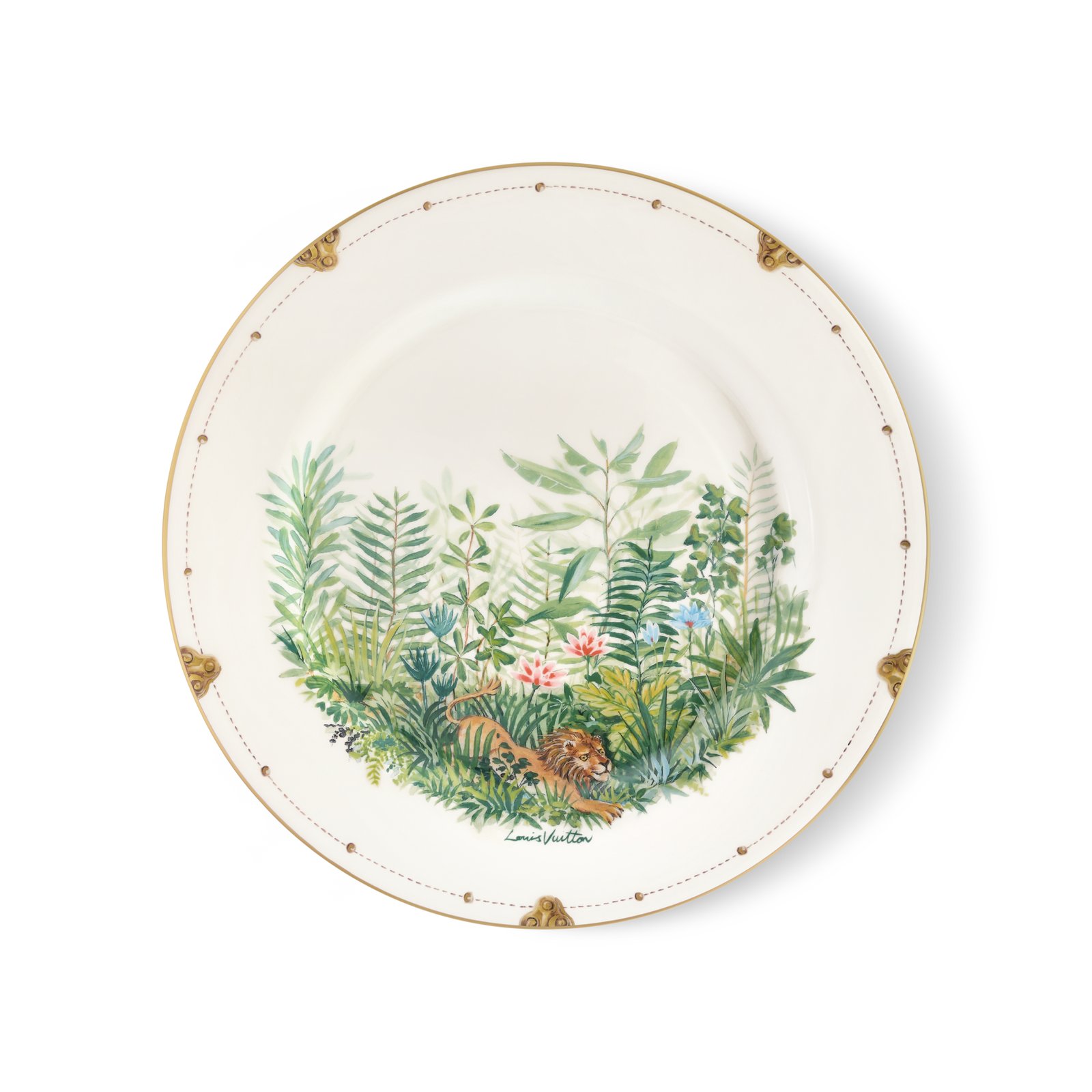 Louis Vuitton Tropical Jungle Dinner Plates, Set of 2