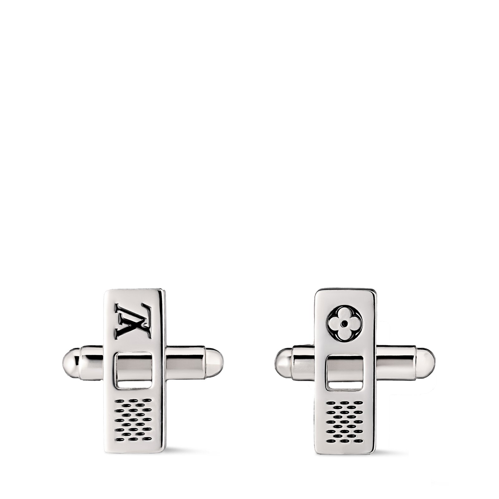 Louis Vuitton Damier Staples Cut-Out Cufflinks