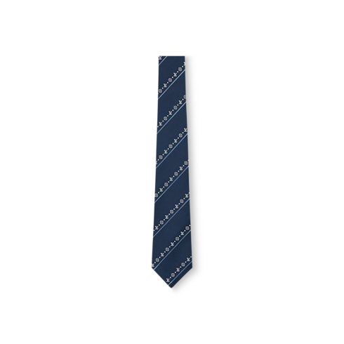 Louis Vuitton LV Flowers Stripes Tie