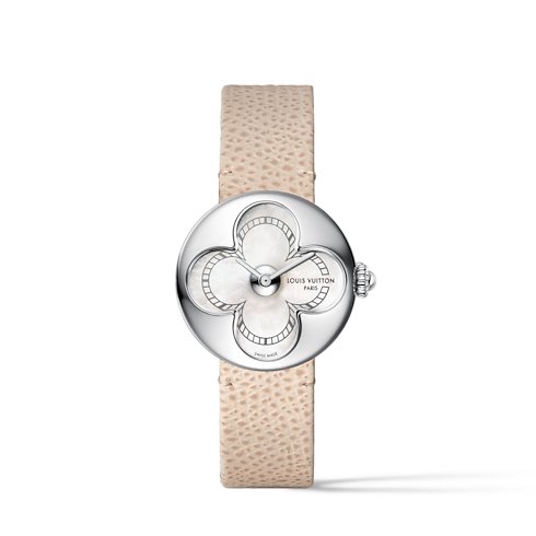 Louis Vuitton Color Blossom, quartz, 26 mm, steel and white mother-of-pearl image 2