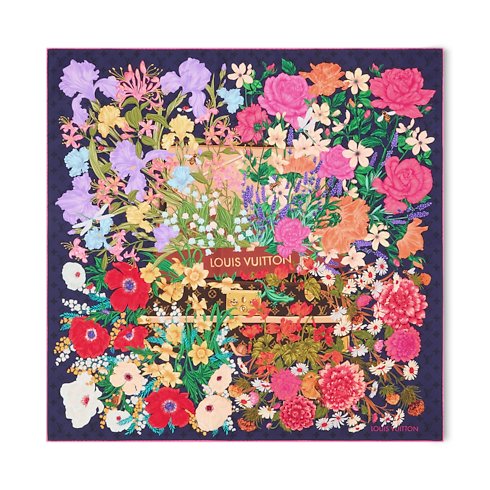 Louis Vuitton LV En Fleurs 90 Square Scarf