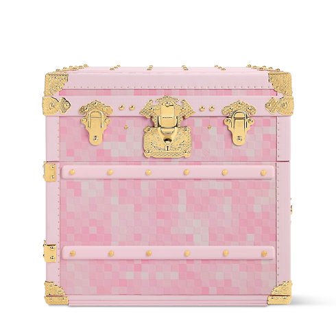 Louis Vuitton Damoflage Pink Sakura Courrier Lozine Square Trunk