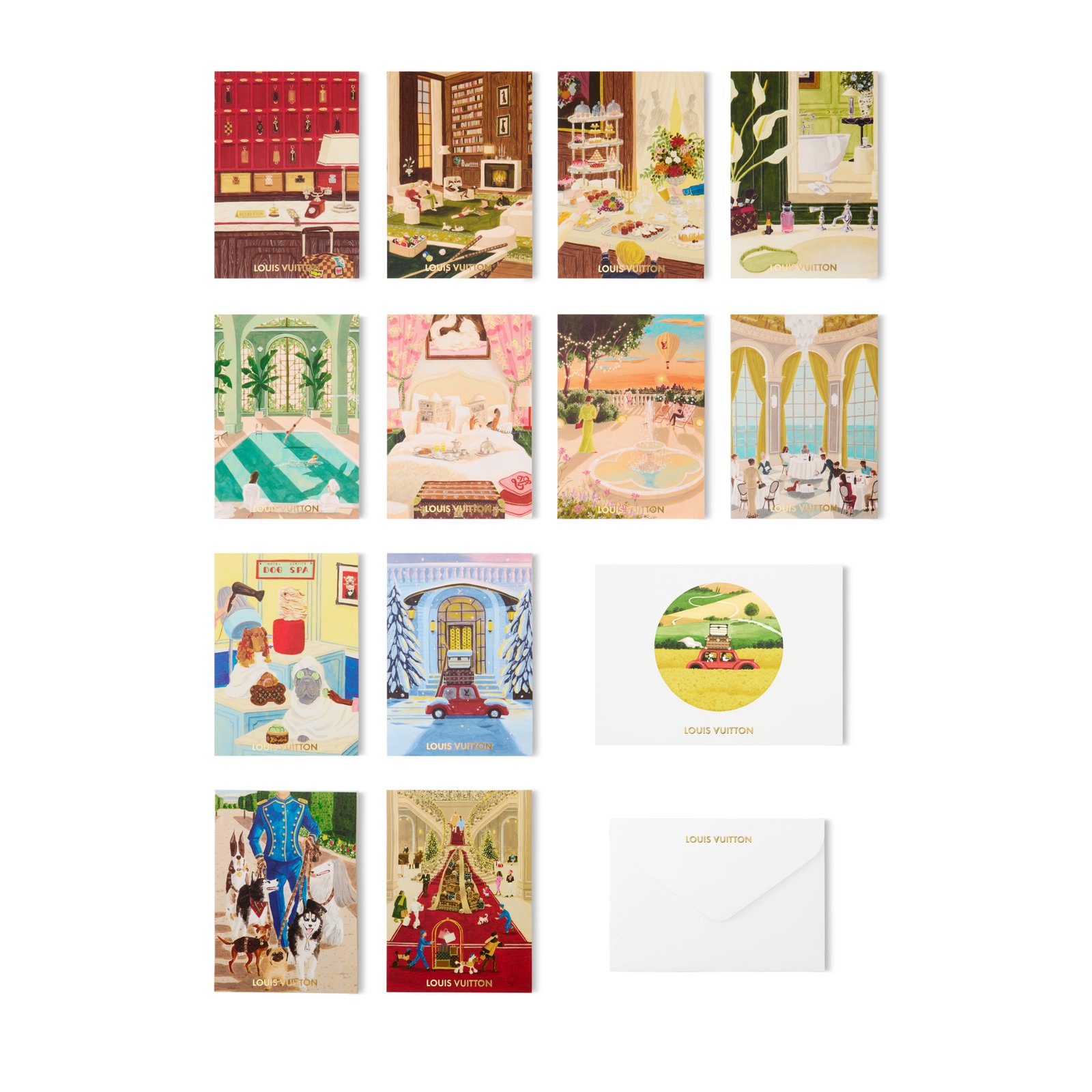 Louis Vuitton Carnets de Palace Greeting Card Set image 3