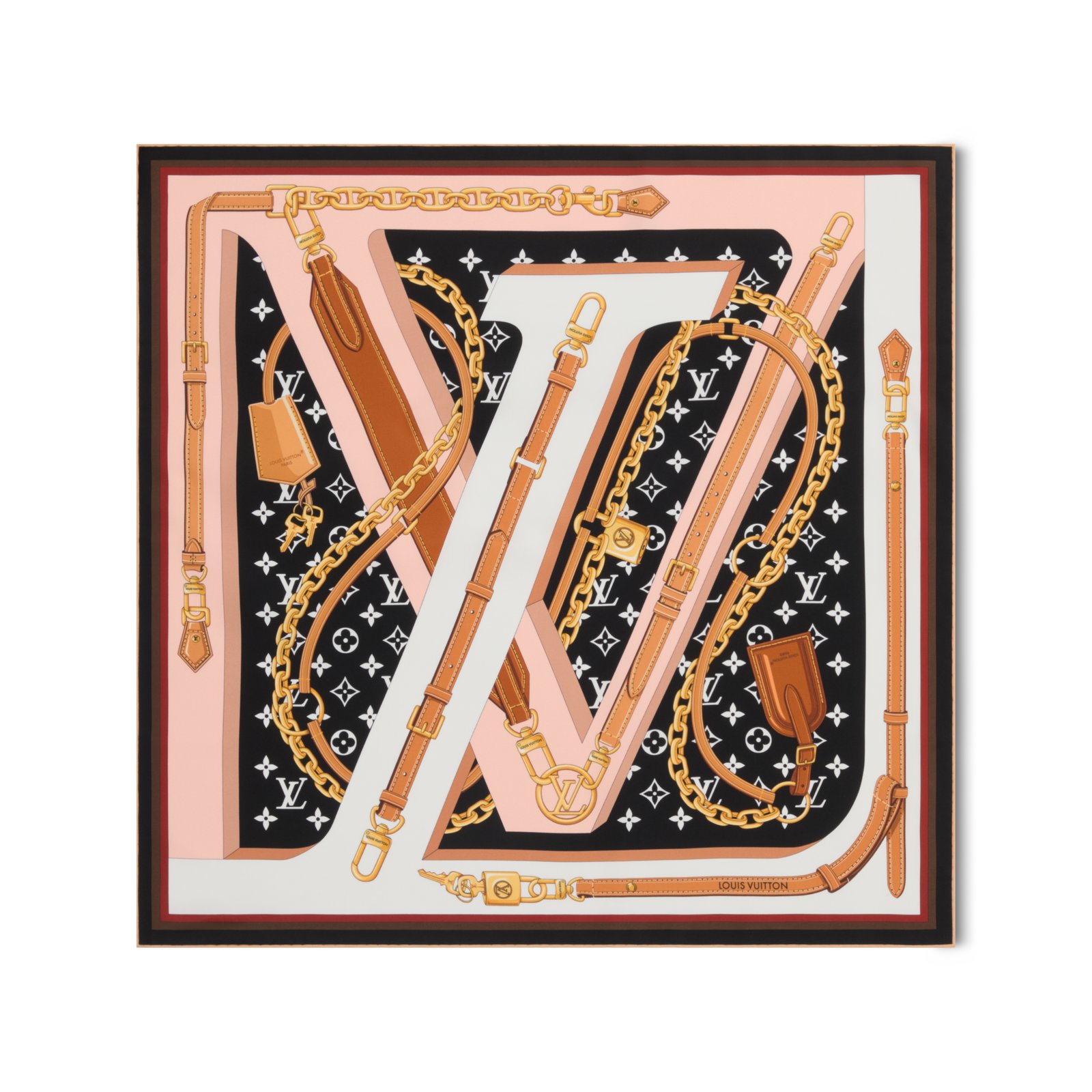 Louis Vuitton LV Strap 70 Square Scarf