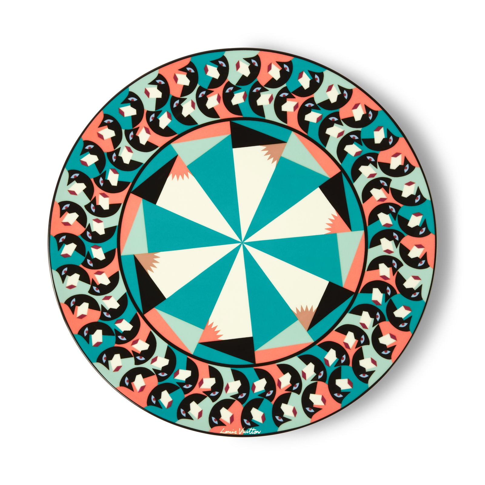 Louis Vuitton Animali Fantastici Faces Serving Plate