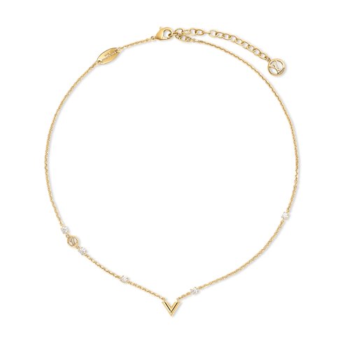 Louis Vuitton Essential V Strass PM Necklace