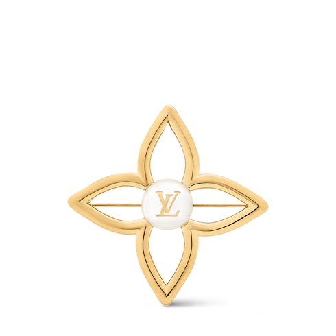 Louis Vuitton Pearly Flower Brooch