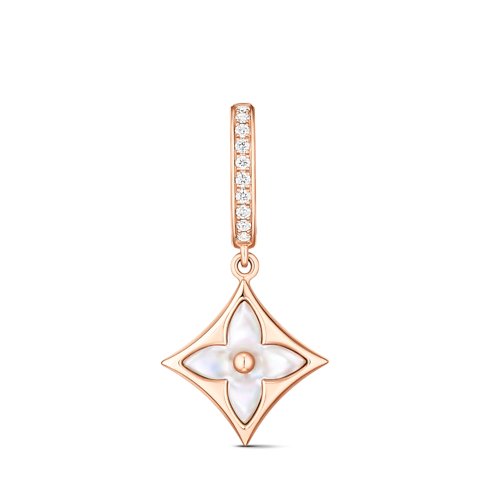 Louis Vuitton Star Color Blossom BB Drop Earring, rose gold, white mother-of-pearl and diamonds – Sold Individually image 2