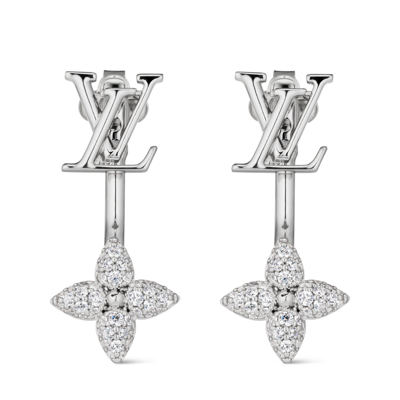 Louis Vuitton Louisette Signature Strass Earrings