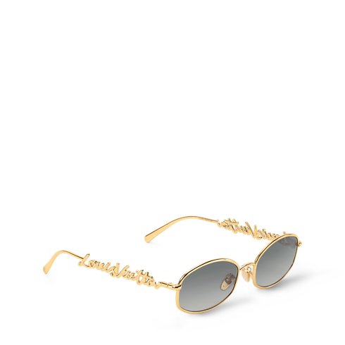 Louis Vuitton LV Script Round Metal Sunglasses