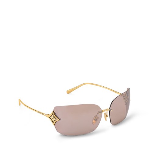 Louis Vuitton Curvy Flower Rectangular Sunglasses