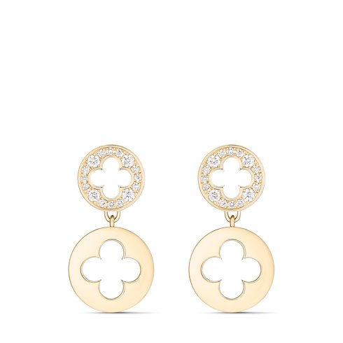 Louis Vuitton Empreinte Earrings, yellow gold and diamonds image 4
