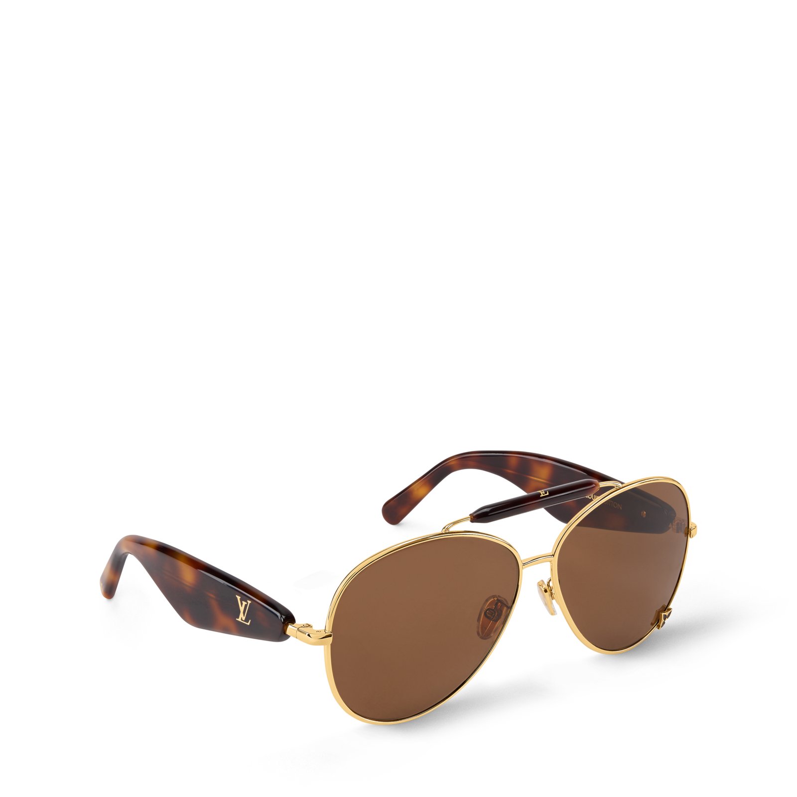 Louis Vuitton LVision Lightweight Aviator Sunglasses