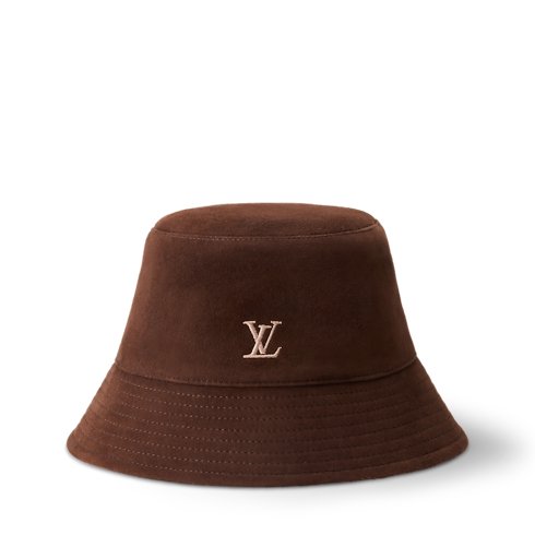 Louis Vuitton LV League Suede Bucket Hat