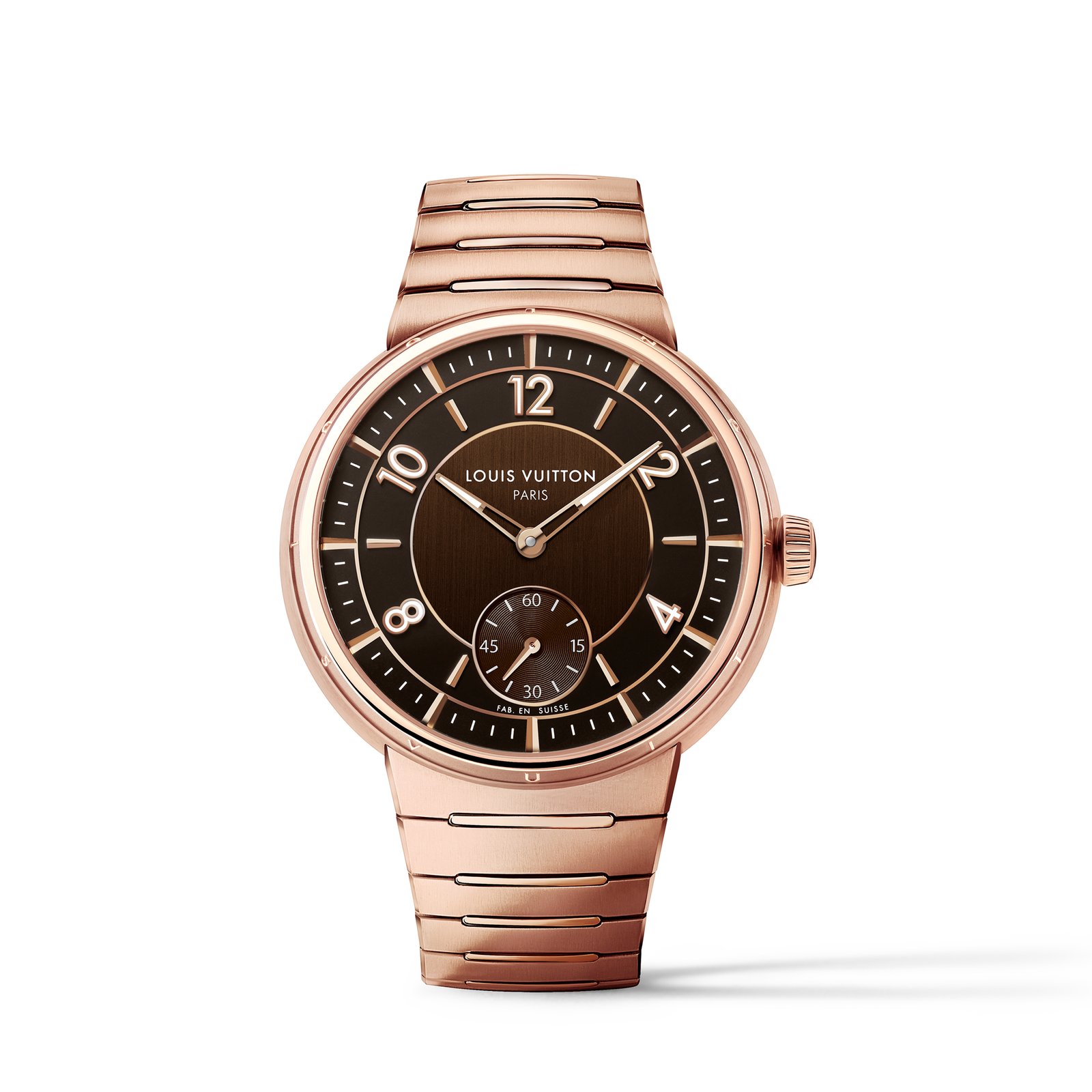 Louis Vuitton Tambour Watch, Automatic, 40 mm, yellow gold