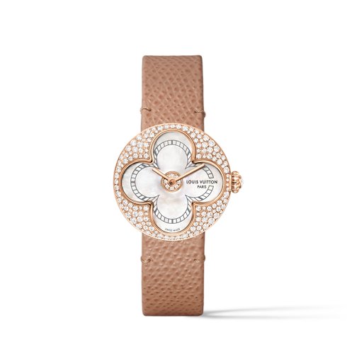 Louis Vuitton Color Blossom, quartz, 26 mm, rose gold, white mother-of-pearl and diamonds image 2