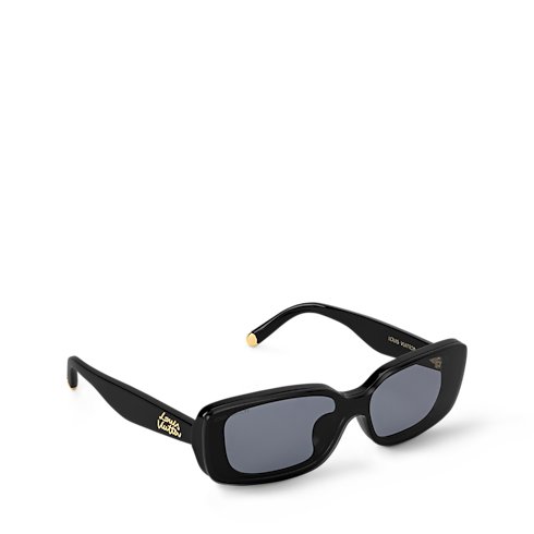 Louis Vuitton LV Script Low Rectangular Sunglasses