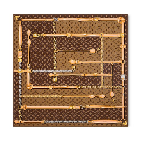 Louis Vuitton Monogram Confidential 90 Square Scarf