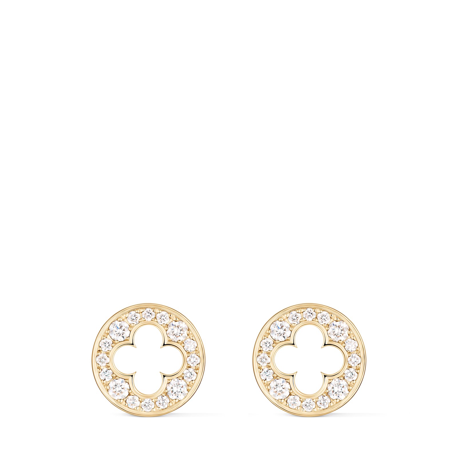 Louis Vuitton Empreinte Stud Earrings, yellow gold and diamonds