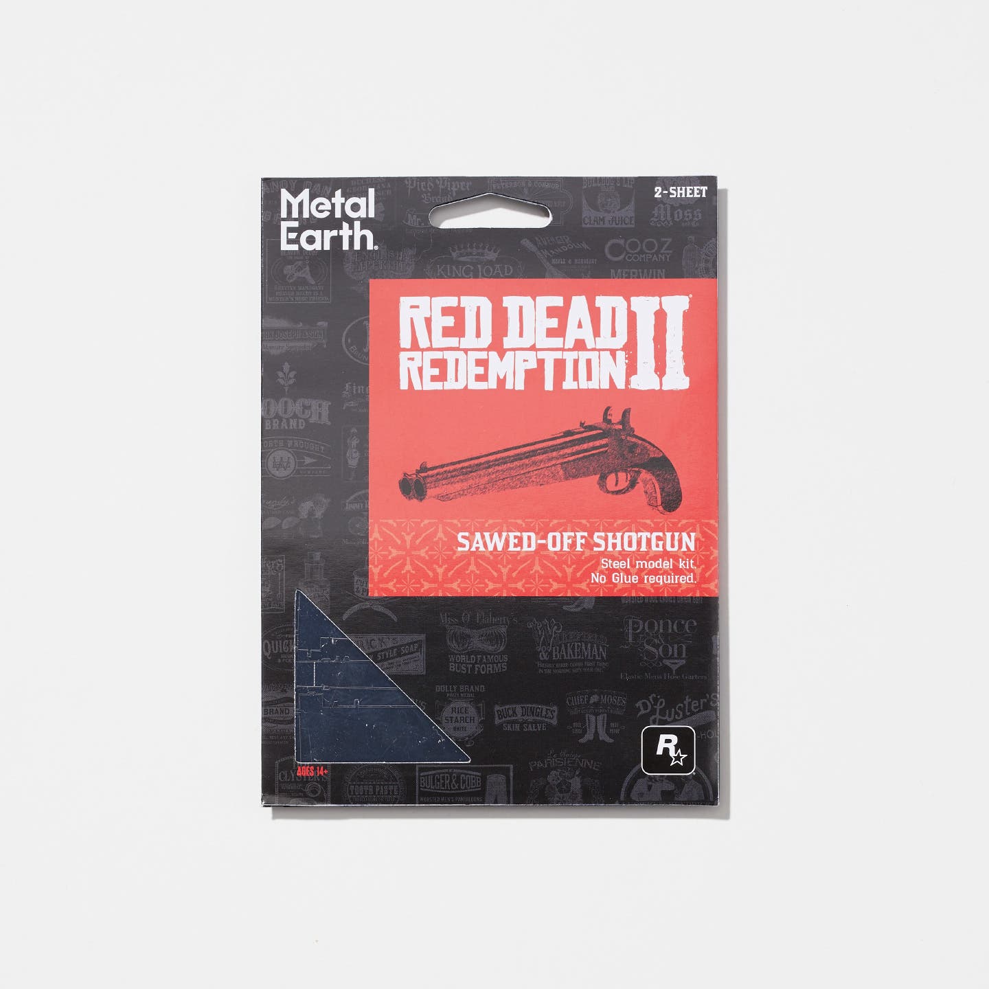 Red Dead Redemption 2 Metal Earth Sawed-Off Shotgun 3D Puzzle image 3