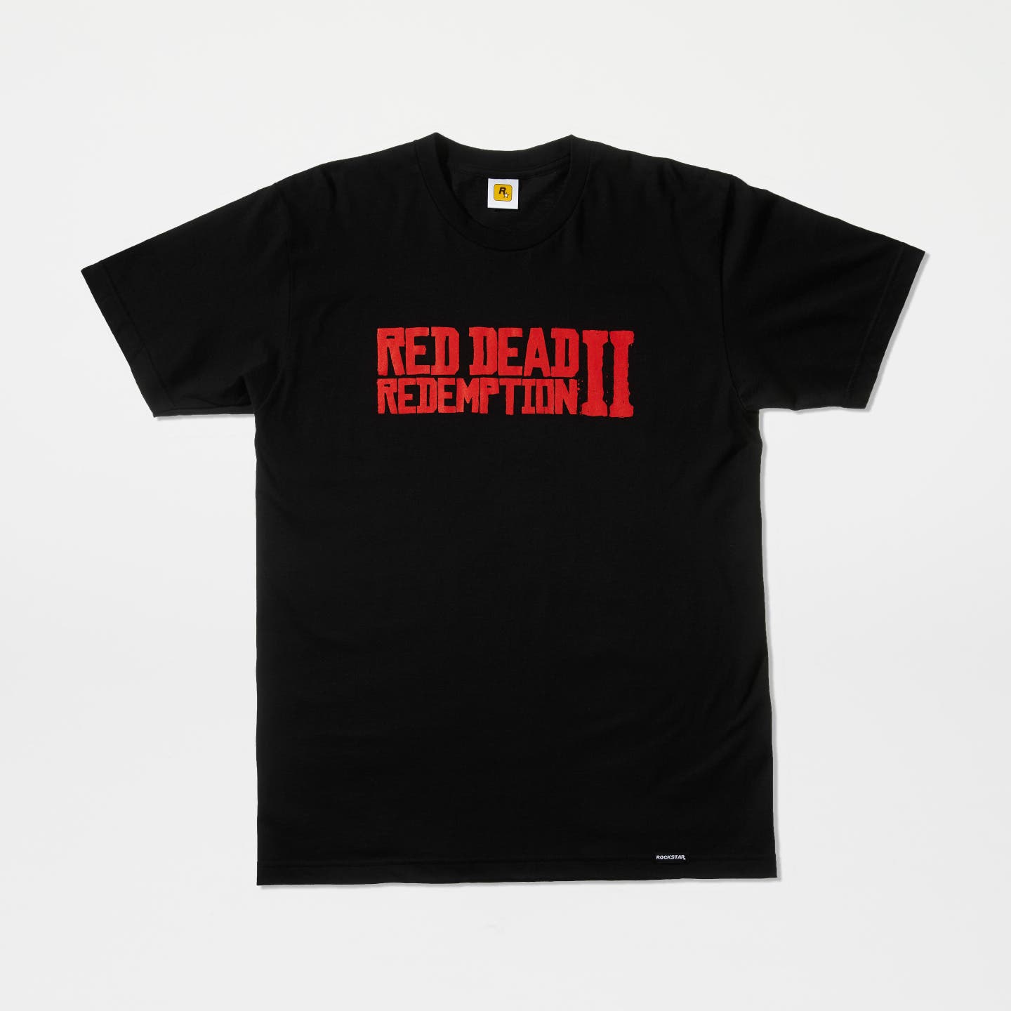 Red on Black Red Dead Redemption 2 Logo Tee