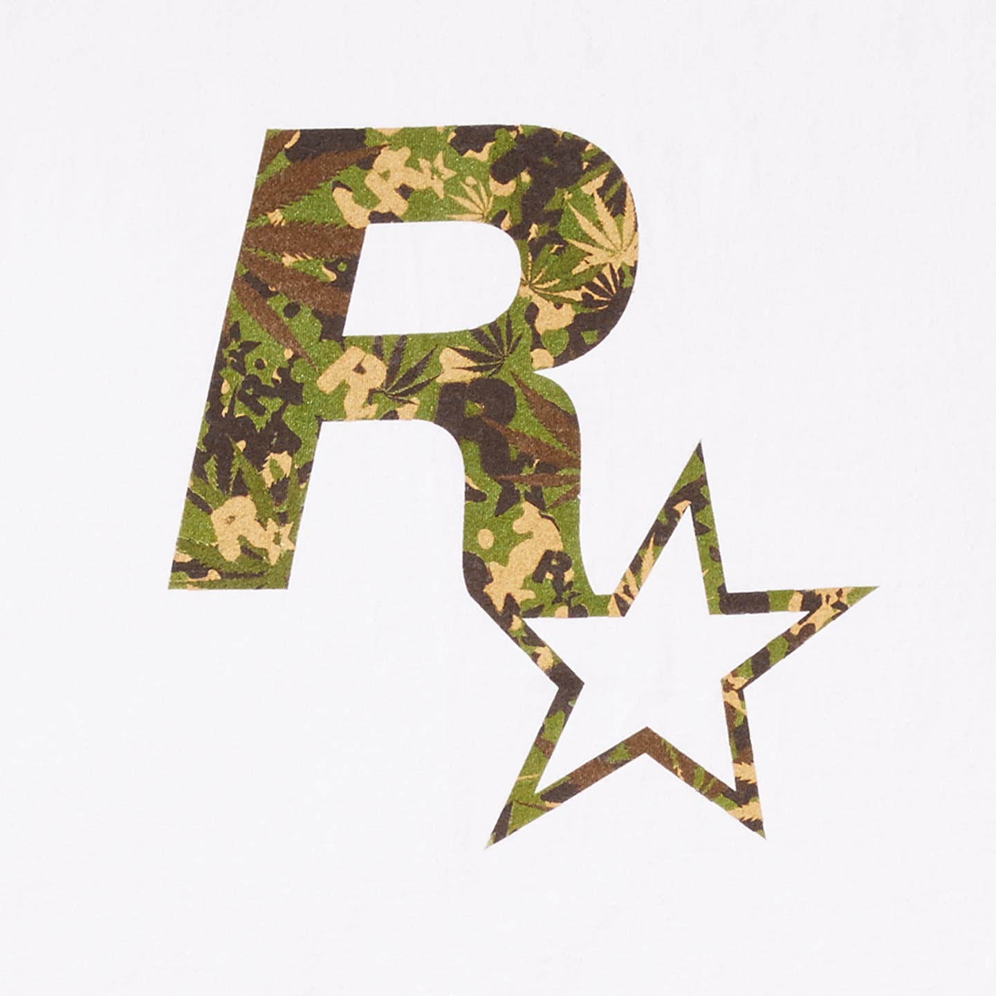 White Rockstar Camo Tee image 3