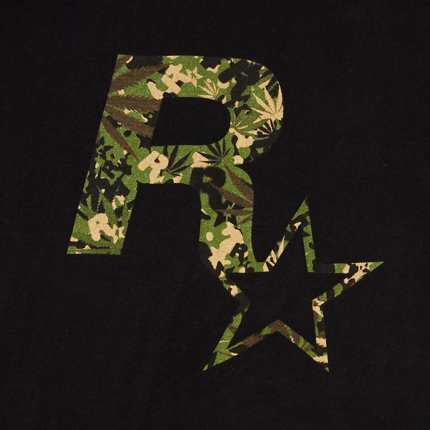 Black Rockstar Camo Tee image 3