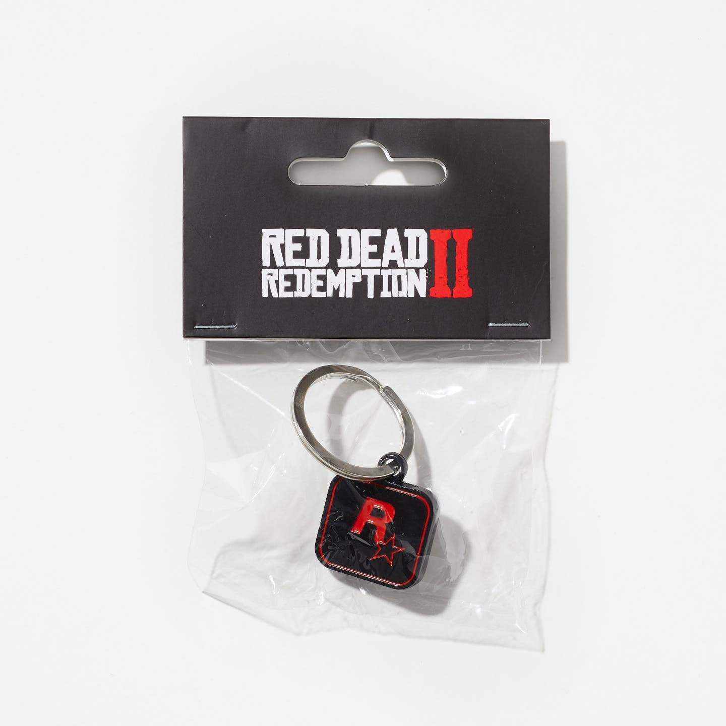 Red on Black Rockstar Games Logo Keychain image 3