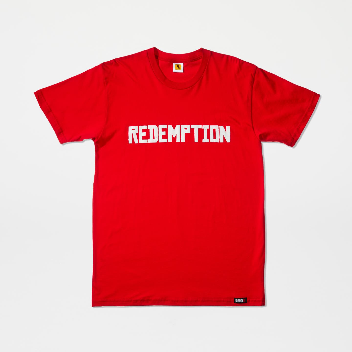 REDEMPTION Tee (White on Red)