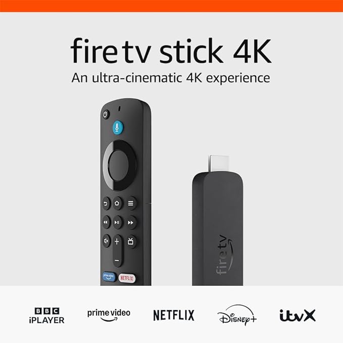 Amazon Fire TV Stick 4K streaming device (Newest gen) | supports Wi-Fi 6, Dolby Vision/Atmos, HDR10+