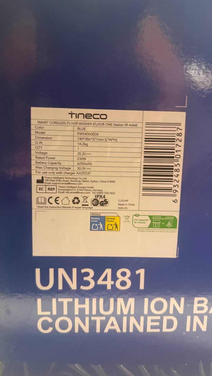 Tineco FLOOR ONE Station S9 Artist – Neuf, boîte d’origine image 5